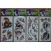 Временные татуировки в ассортименте Waterproof body tattoo stickers